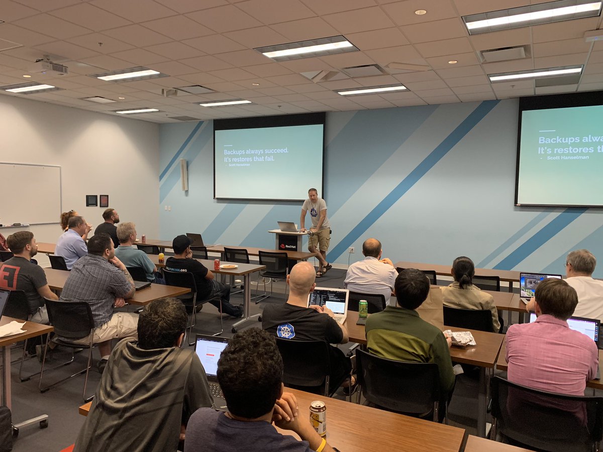 rtpk8sopenshift's tweet image. Hearing about lessons learned hosting @openshift by @smarterclayton