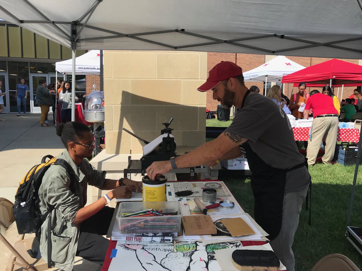 adamshd's tweet photo. #PopUpFest ⁦@MiamiRegionals⁩ ⁦@MiamiOH_ICS⁩ ⁦@MURegDean⁩ #MUM3rdThursdays https://t.co/jJVpRRPK68
