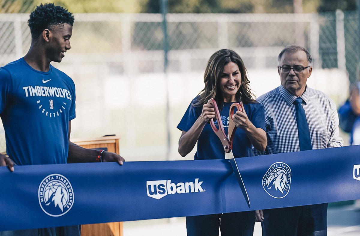 Timberwolves's tweet photo. OUR COURTS.
OUR FUTURE.

📍Fridley, MN 
@usbank https://t.co/XJvrtvrek1