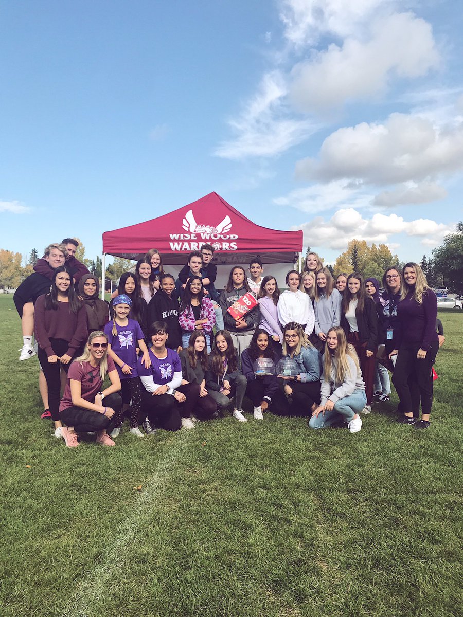 TerryFoxAB's tweet photo. The leadership team at Henry Wise Wood did an amazing job organizing their #TerryFoxRun today. Thank you to Lesley Roelofsen and her daughter Brynn for sharing Thea's courageous and inspiring story. The #goddessoflight is shining extra bright today ✨🦋 #TeamTBird @TerryFoxCanada https://t.co/ihvKaZA7fx