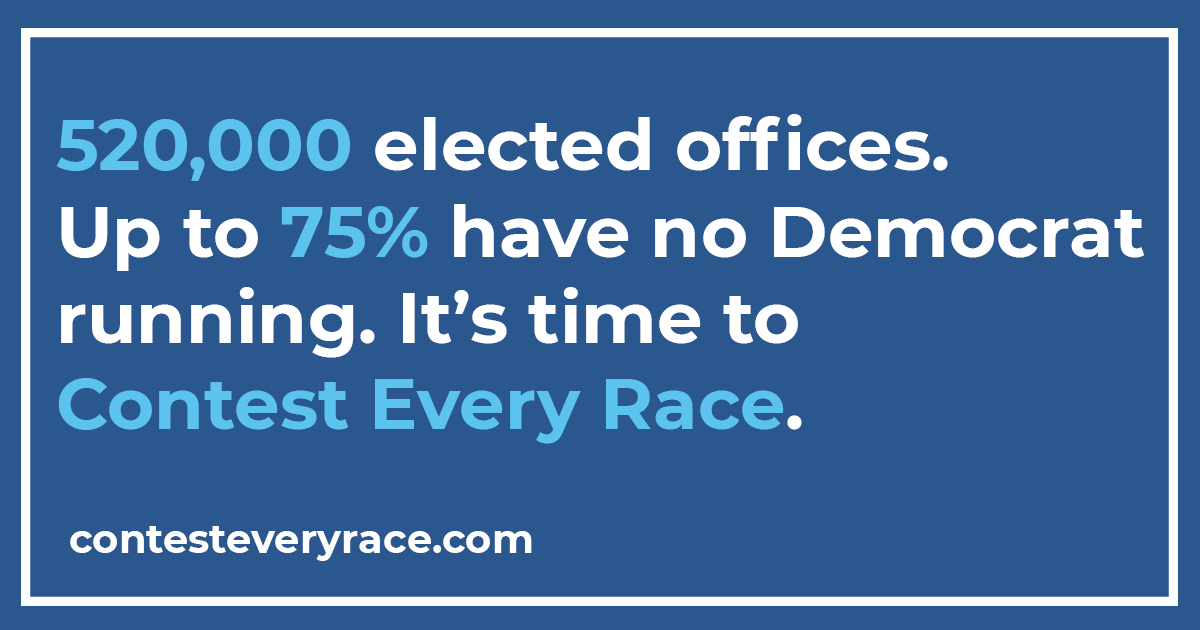 contestevryrace's tweet photo. We find uncontested races, recruit candidates, and connect them with the resources they need to win.

Find out what you can do to #ContestEveryRace 👇 https://t.co/pHV1hCVulT https://t.co/FHvwQKt9m0
