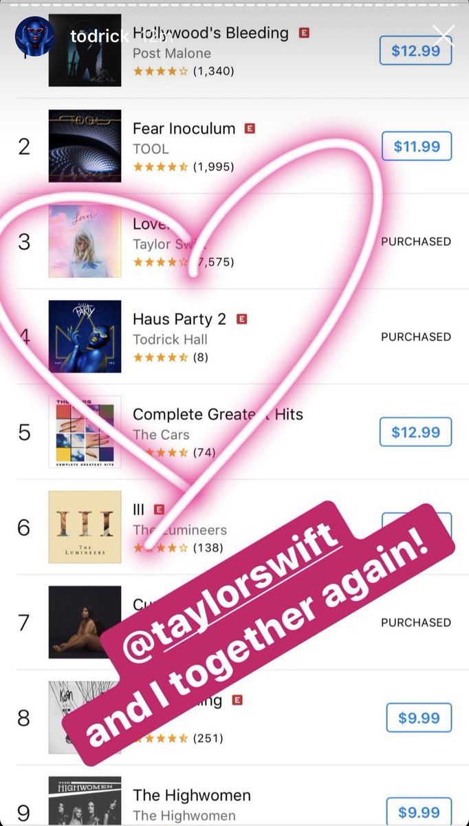 Taylor Swift News On Twitter Ig Todrick Via Instagaram Story Congrats On The Release Of Haus Party 2 Hausparty2