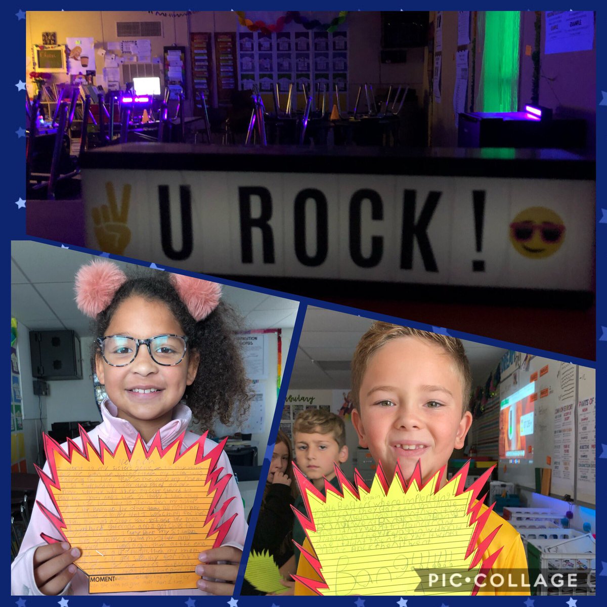 hrenemc's tweet photo. Rock your school day was a blast as we “exploded the moment” in writing! #rockyourschool2019 #gyto #Walkerwrites #ThisIsWalker https://t.co/i7YhYcCikD