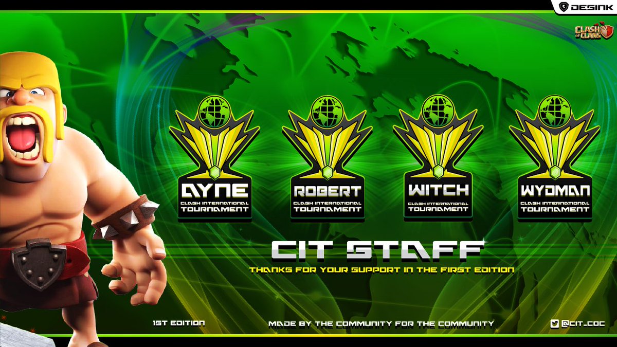 🌐AND FINALLY THANKS THIS STAFF THAT GAVE ALL THEIR NON-PROFIT TIME TO DELIVER A WORLD-CLASS TOURNAMENT

❤THANK YOU VERY MUCH FOR YOUR PATIENCE, EQUITY, ORGANIZATION AN PLANNING🎖

🏆TOMORROW WE WILL PRESENT THE 2ND EDITION, AND WHO WILL BE IN CHARGE🌍🌎
discord.gg/3XYMdU3