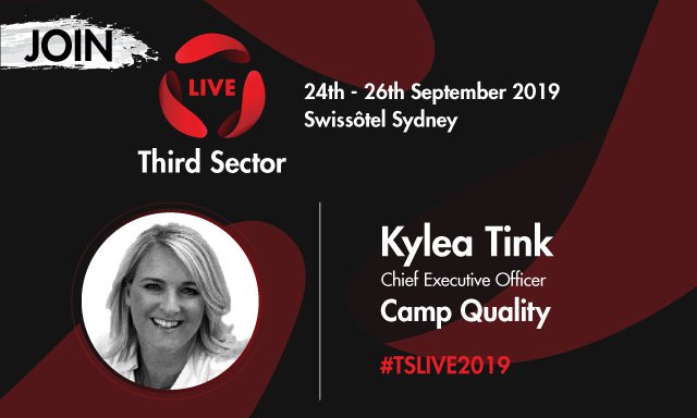ThirdSectorL's tweet photo. Catch Kylea Tink, Chief Executive Officer of Camp Quality, as she joins the panel on "Attracting the right staff to drive operational success." #TSLIVE2019 will happen on 24th to 25th of Sept. https://t.co/EzDVAJDTVw https://t.co/zra7OFIEel