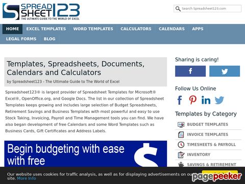 TapCompany101's tweet image. Excel Templates, Spreadsheets, Calendars and Calculators   Link: bit.ly/2LCKdGk   Excel templates, Spreadsheets, Calendars, Documents and Calculators created by professionals for every aspect of home, business and.. #excel #templates #exceltemplates