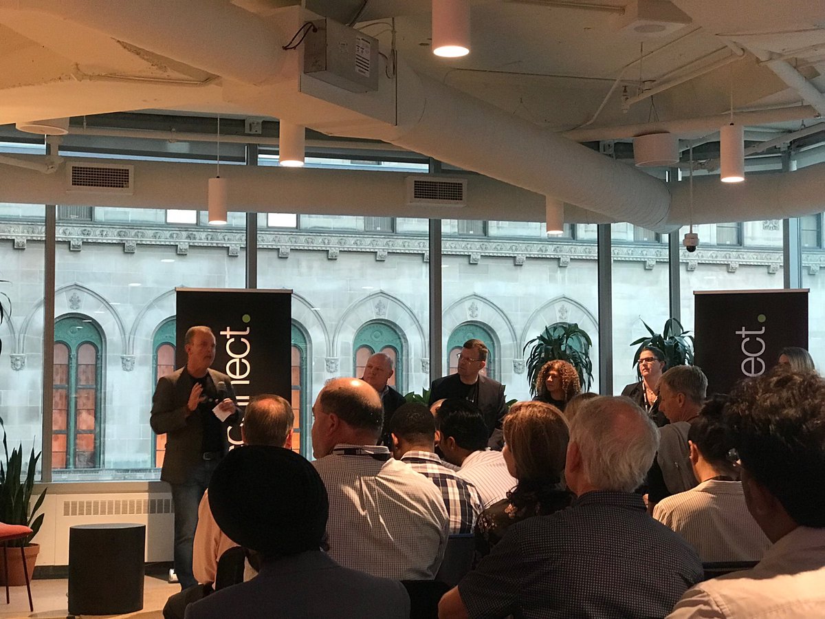 So excited for ⁦<a href="/bioconnect/">BioConnect</a>⁩ product launch tonight.  Congrats to the he whole team.  ⁦<a href="/RobMDouglas7/">Rob Douglas</a>⁩ is kicking off a great panel about the future of security and identity.  Watch these guys folks.  They are a great company and this product is a game changer.