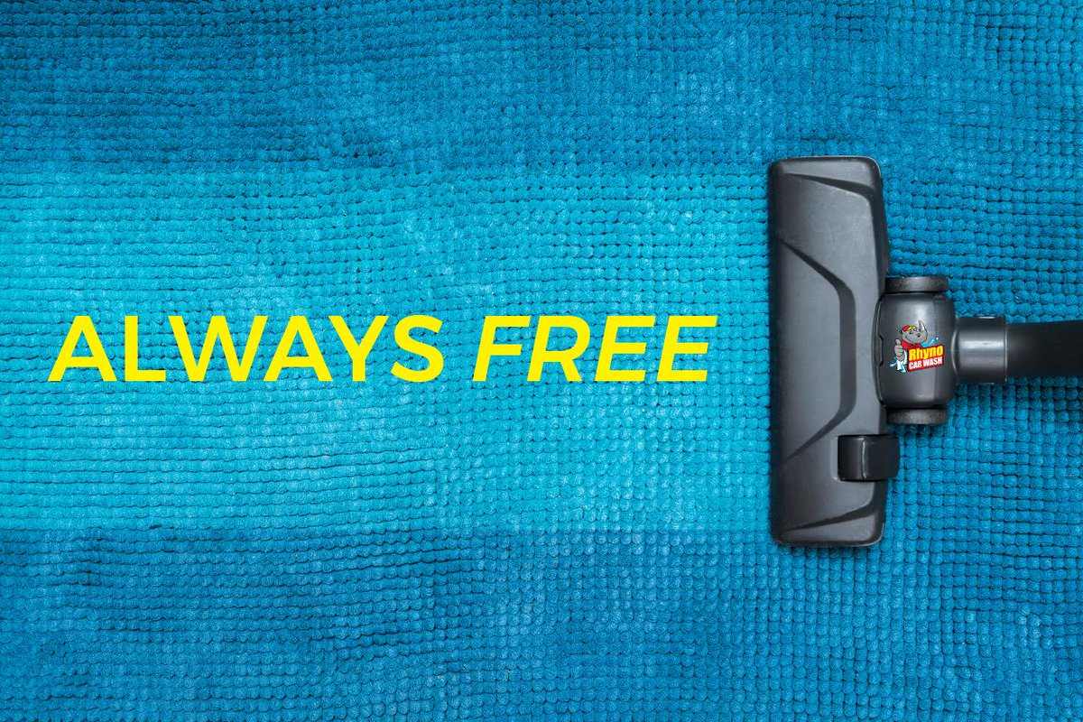 Rhyno_Carwash's tweet photo. Home of the always free vacuums. Come clean your worries away at Rhyno! #RhynoClean #rhynocarwash https://t.co/SNb2fgJFfx
