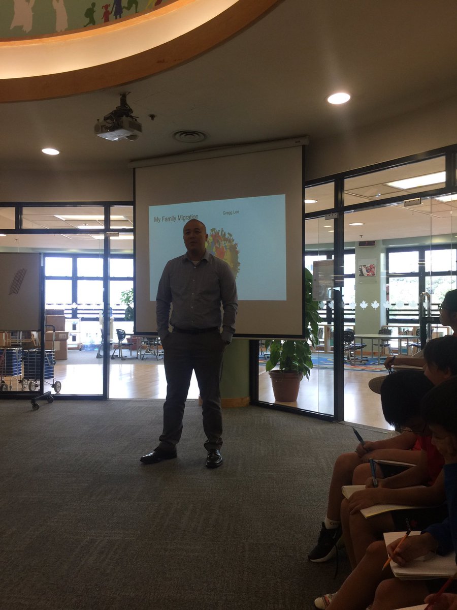 RebeccaTupling's tweet photo. Thank you Mr. Lee for presenting your story to the G4 students about your family’s #migrationstory. Great focus on the idea that #pushandpullfactors can mix and that #migration can be #fluid. #wwaipat #cdnisls #cdniscommunity https://t.co/6Z6gzNAld2