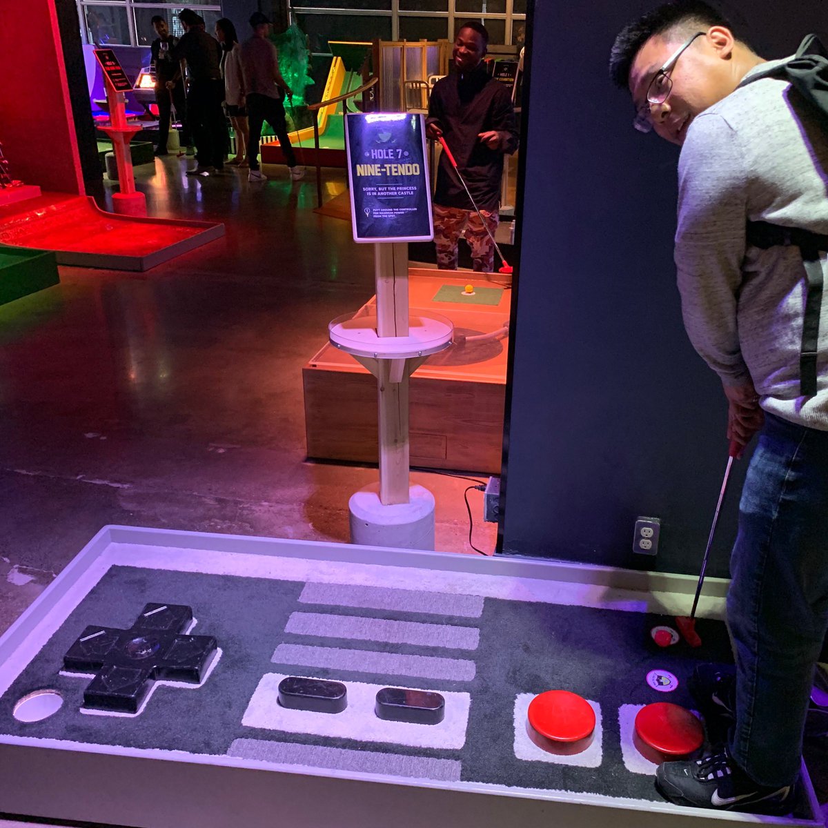 inthirdperson's tweet photo. Fore! Steff and I taking on the front 9 @ Par-Tee Putt!
🎮
⛳️
#minigolf #parteeputt #toronto #datenight #nintendo #pokemon #pikachu https://t.co/v4sN2UZCsG