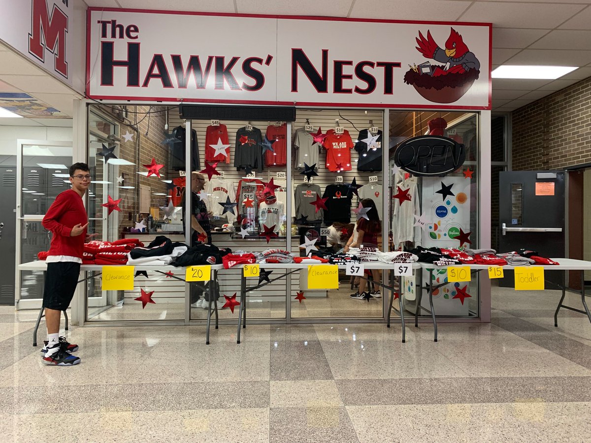Don’t forget to buy that Milton merch before the big day Friday! One of the largest selection of clearance too! 

Reminder: WE HAVE TODDLER MERCH!! #Miltonpride #Hawksnest