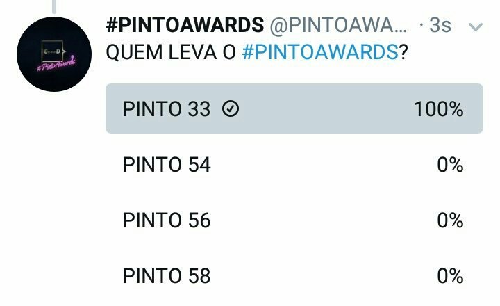 PRA VOTAR NO PINTO AWARDS tweet media