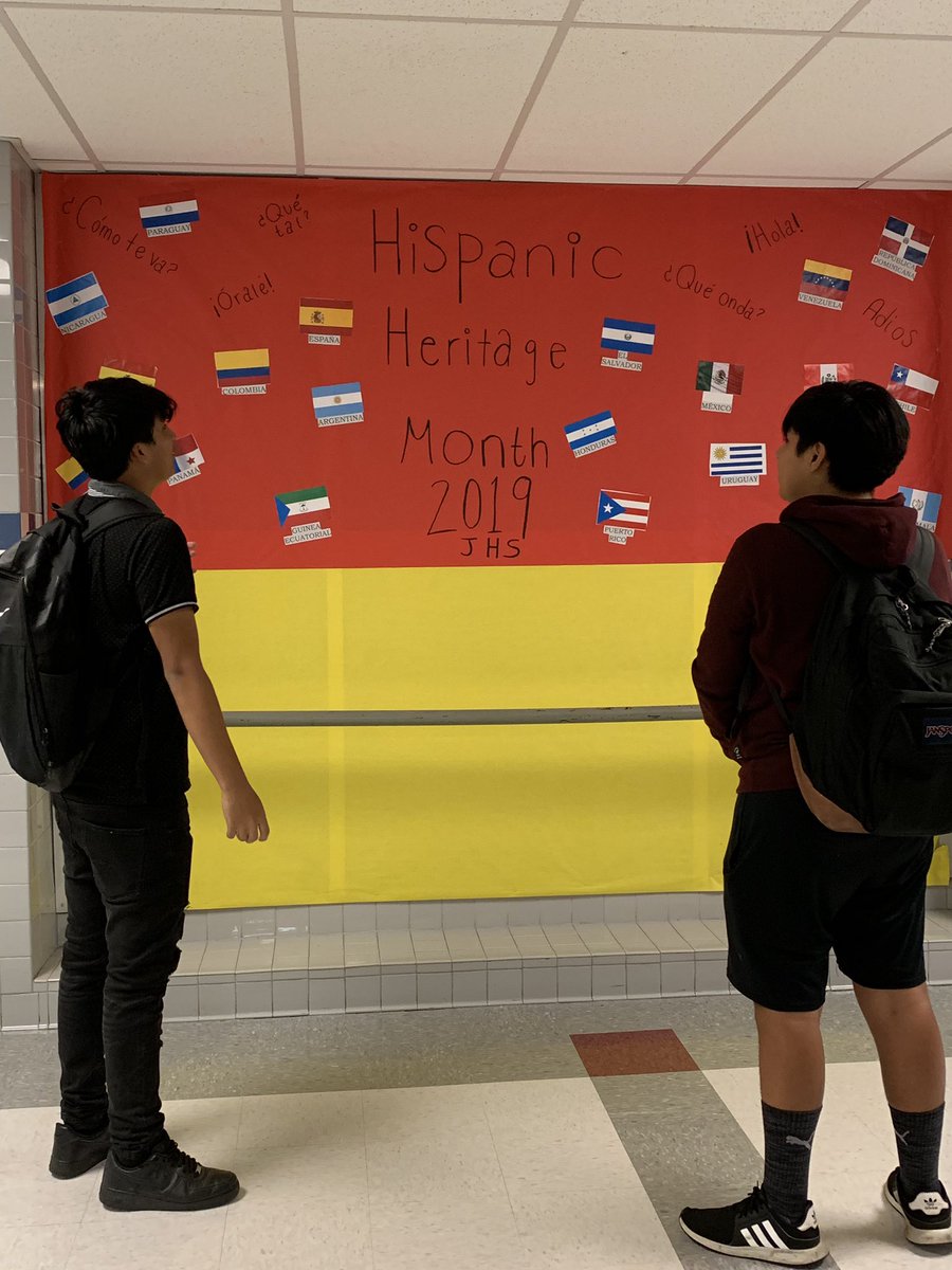 JusticeHSWLang2's tweet photo. Come and join us in World Languages as we celebrate Hispanic Heritage month! https://t.co/ltnnjMPJDO