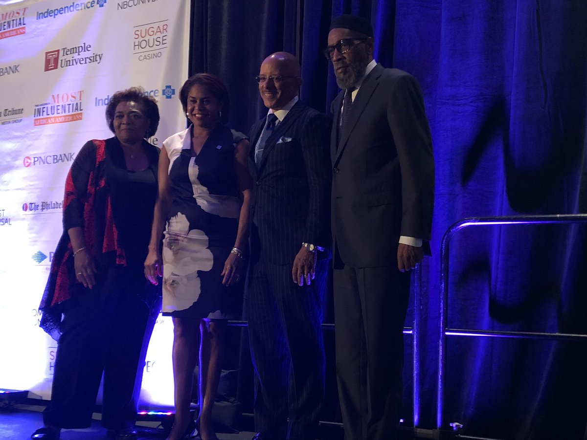 DAFrizzG's tweet photo. Here they are, our City’s Most Influential African Americans from @PhillyTrib: @SenatorHughes #JulieCokerGraham #KennethGamble & #LynetteBrownSow https://t.co/LnNEW0vFWn