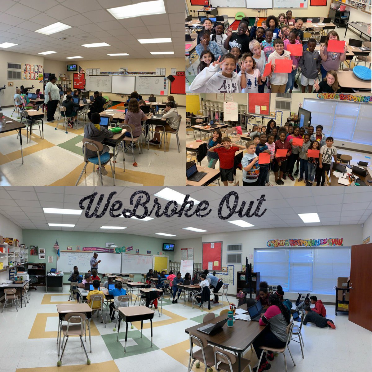 technotchr's tweet photo. Our first #breakoutedu event was a success! @CMESCubs found “the cure” for hiccups while practicing their understanding of conservation of mass #sci5p22 #hashtag180 @LaTonyaBrew1 @mieggs #ccsgifted @STB_1995 @cabrahamjohnson @AlwaysScience1 https://t.co/6NDXZkmzFO