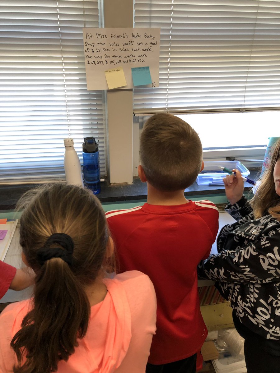 Mrs_Gimeli's tweet photo. Students decide what is the question? And then work together to solve #tigertime @MTPSpride @NutSwampTigers @abbyfriend79 @kerrigan_john https://t.co/FfMaBIQL3y