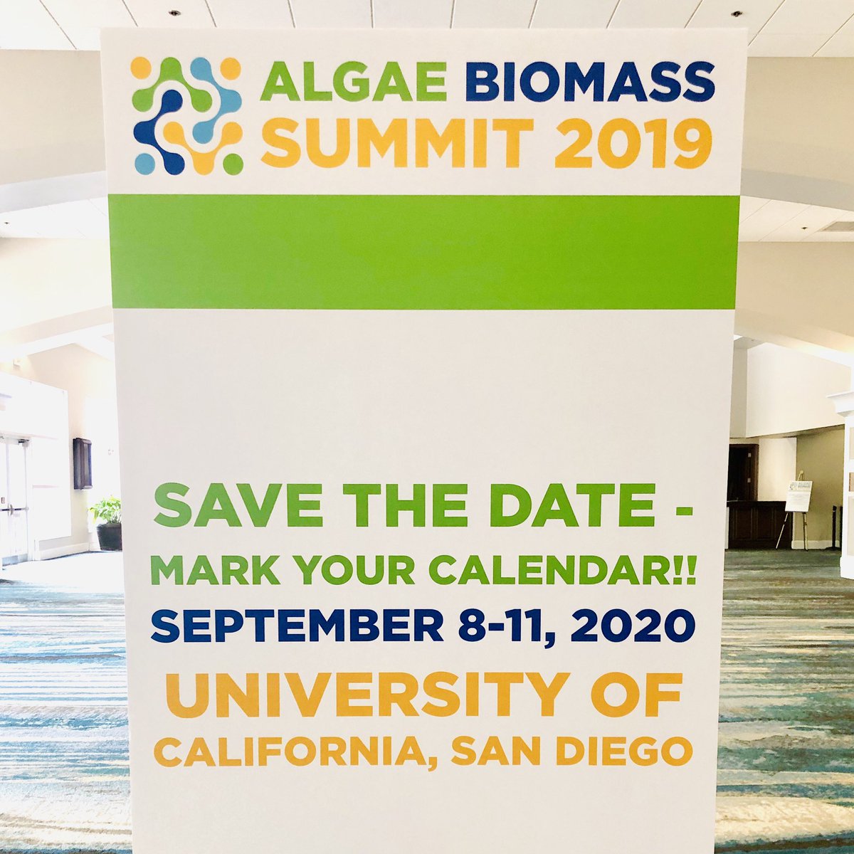 ATECalgae's tweet photo. That’s a wrap! Thanks @algaeindustry for an awesome #AlgaeBiomassSummit2019! We’ll see you next year in San Diego! #algae2019 #ATEC https://t.co/djQiVoar9S