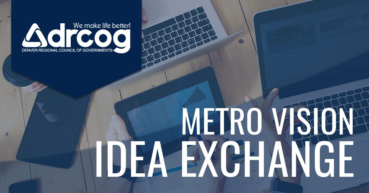 DRCOGorg's tweet photo. Join our #MetroVisionIdeaExchange and hear #DRCOGorg and @RideRTD talk about the Active Transportation Plan and the First and Final Mile Strategic Plan, both regional initiatives seeking to improve the way we travel through the region. https://t.co/9FajFSO5PG https://t.co/TaecuIxJ6B