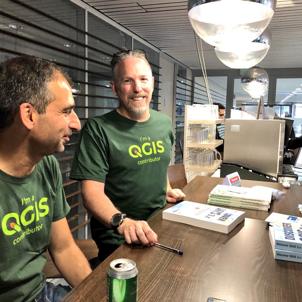 hansakwast's tweet photo. Great launch of book #QGIS for Hydrological Applications at @ihedelft.  First book for @ruudgrim of @NLSpaceOffice. #IHEUrgentAction #mapathon for #Haiti. https://t.co/Y5nQbSAccw