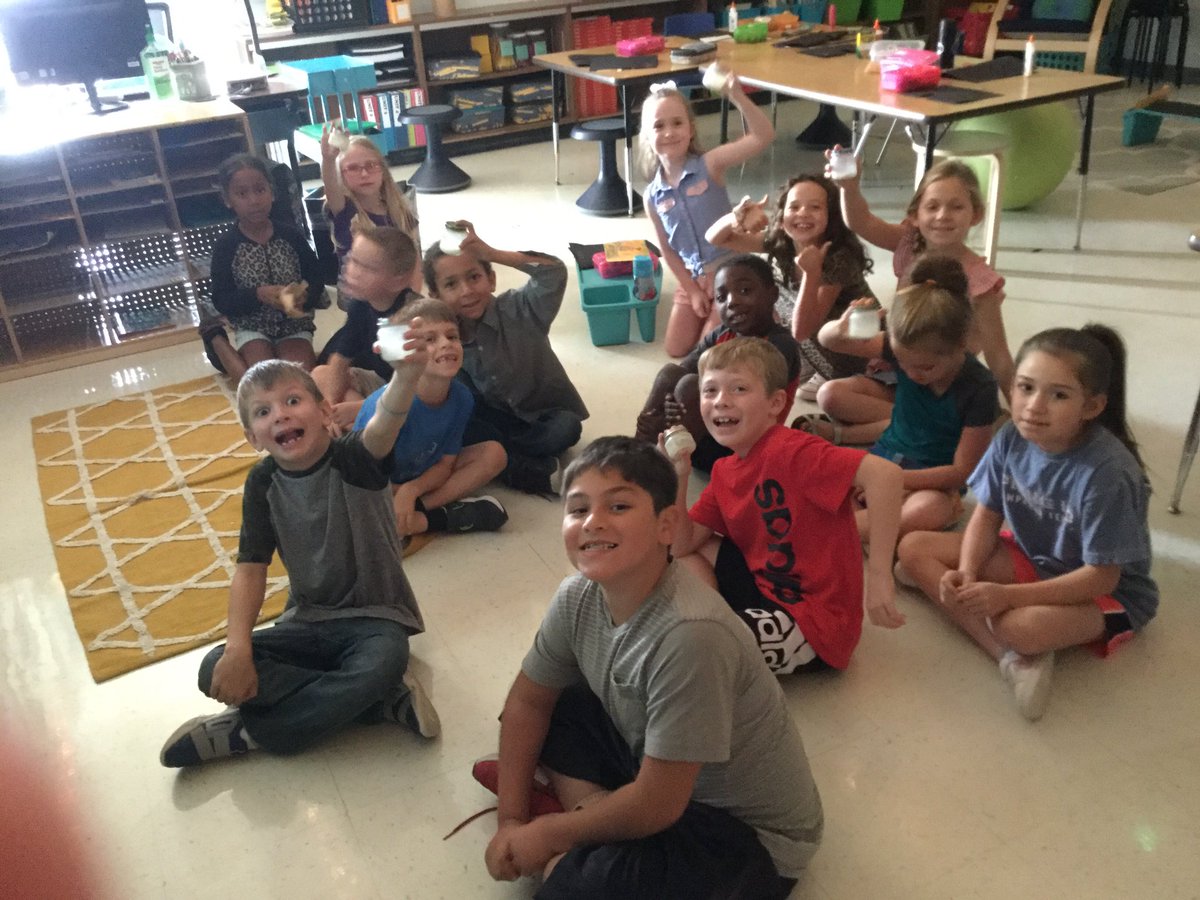 We’re young! We’re in the mountains! We made butter! #thinkBIGkwe #rockyourschool We’ve been discussing the setting in When I was Young in the Mountains all week, but today we got to go THERE! And we made butter!