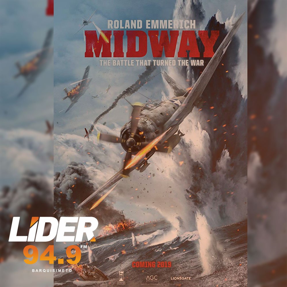 Roland Emmerich trae su nueva cinta titulada Midway ✈ que se estrenará el próximo 8 de noviembre en las salas de cine.

Informaciones TOP en la radio Líder de Barquisimeto y Venezuela.. + 📻 + 🎧 <a href="/circuitoliderfm/">Circuito Líder FM</a>

#Barquisimeto #Radio #Líder #Venezuela #CircuitoLíder #Midway