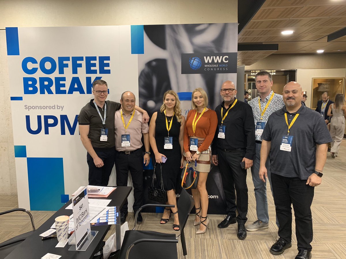 UPMSMSHeartbeat's tweet photo. Thanks WWC for putting on another successful SMS show.  It was great to see many of our partners and friends.  #smsheartbeat #teamupm #madrid #sms UPM Proud Sponsor of WWC. https://t.co/W58B9Jxu2c