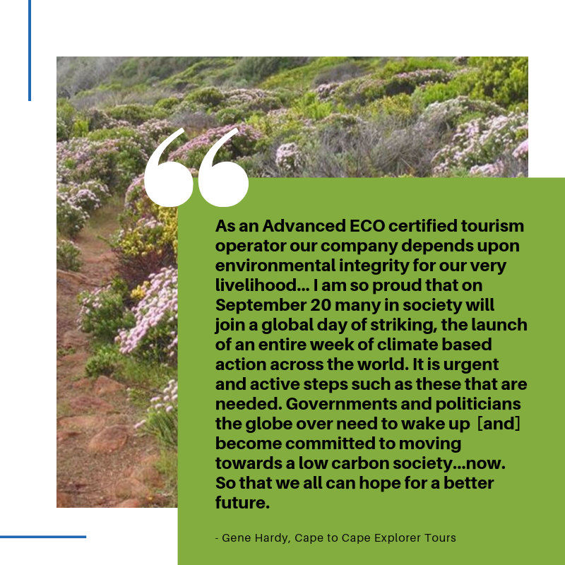 Ecotourism Australia (@ecotourismaus) on Twitter photo Reminder: The <a href="/EcotourismAus/">Ecotourism Australia</a> office will be closing at 12pm AEST today as our staff will be taking part in the global #ClimateStrike.
Here are a few words from some of our award-winning certified operators about this: Reminder: The <a href="/EcotourismAus/">Ecotourism Australia</a> office will be closing at 12pm AEST today as our staff will be taking part in the global #ClimateStrike.
Here are a few words from some of our award-winning certified operators about this:
