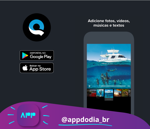 appdodiabr's tweet photo. Crie vídeos incríveis com apenas alguns toques com o app Quik. 

Uma ótima escolha de aplicativo para criar produções com qualidade profissional. 

#RT e marque aqui o(a) amigo(a) que precisa conhecer esse app. 😀  

#appdodia #aplicativo #dicadodia #dicasdeapps https://t.co/VkwjA7JeJ3