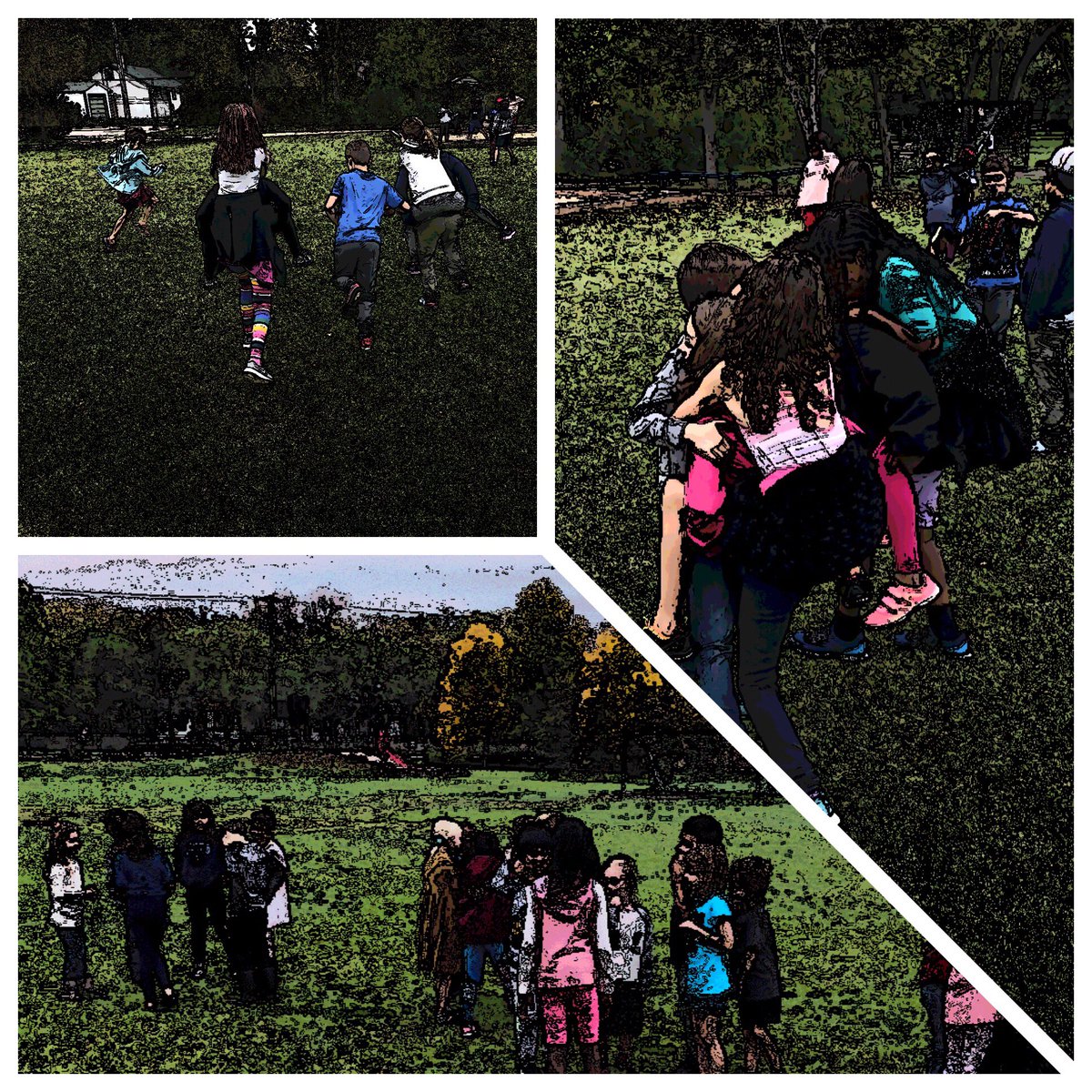 PhysEd_Hardman's tweet photo. Enjoying the outdoors while working on our communication. Ss had a set number of contact pts with the ground to move a designated distance together. So many great discussions, resulting in many different strategies! #TakeMeOutside day 8! @varennesLRSD @LouisRielPEHE https://t.co/Y9eqs5gZNh