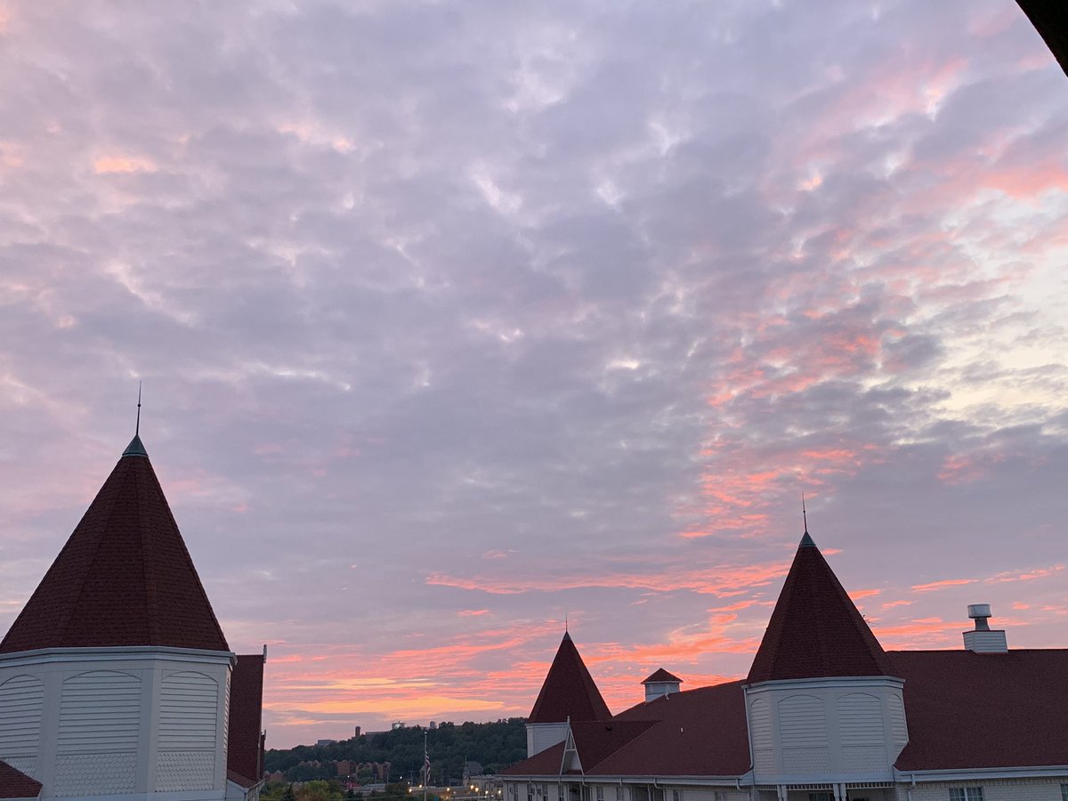 When I lived in Council Bluffs I could never see sunsets because of the hill and the woods. But in Wisconsin, we’re on the fourth floor, so sights like this are now common and simply stunning.