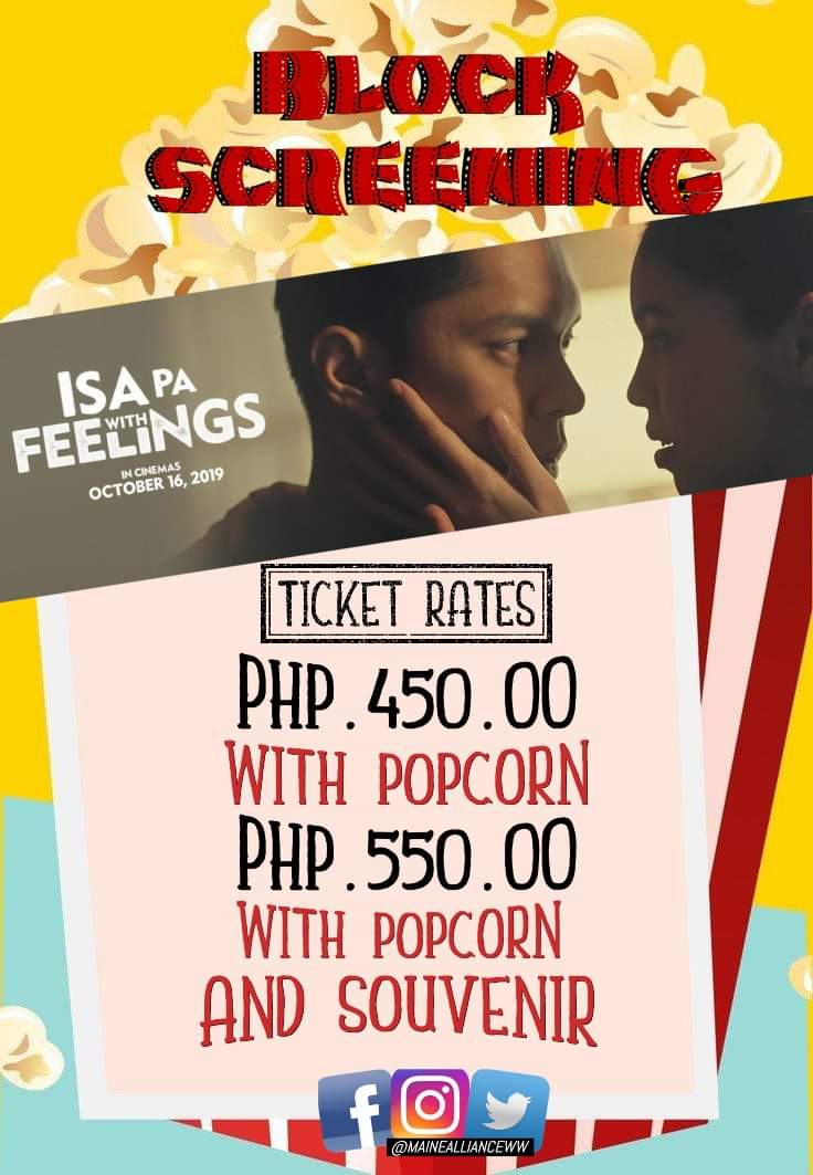 Good morning! Nakapagpareserve ka n ba ng ticket mo para sa IPWF? Anong pang iniintay mo? DM mo na kami para makasama kang kiligin, tumawa at umiyak! 

#IsaPaWithFeelingsMaine