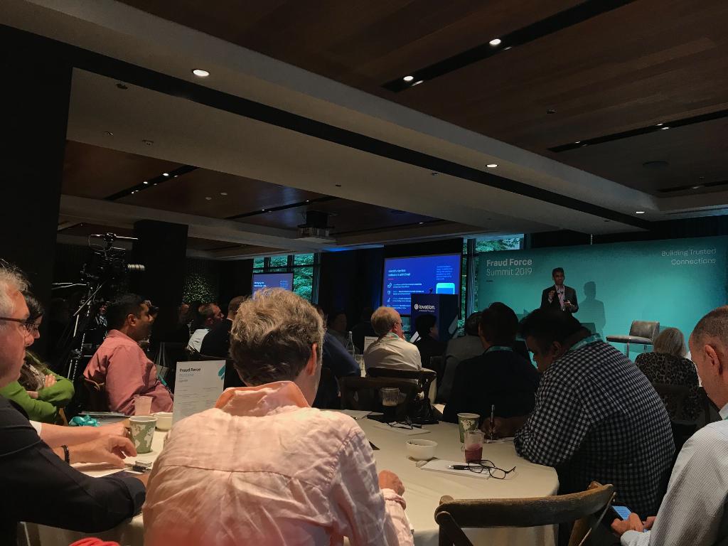 TU_TruValidate's tweet photo. There was a whole lot of building trusted connections today at #FraudForce19 Portland. Here are some highlights from throughout the Summit so far. @GOllumfun, @Fiserv, @Payfone and @Upwork. #fraudprevention https://t.co/7euAxWbugs