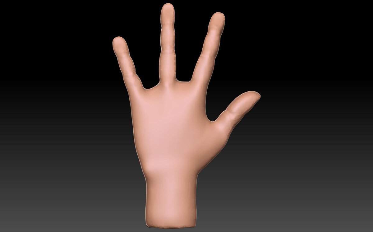 JLionesse's tweet photo. Sculpting a base mesh of a 4-fingered hand. Still have to complete the back side and tweak the fingers
#3D #3dmodel #zbrush https://t.co/WX3TqFlDe9