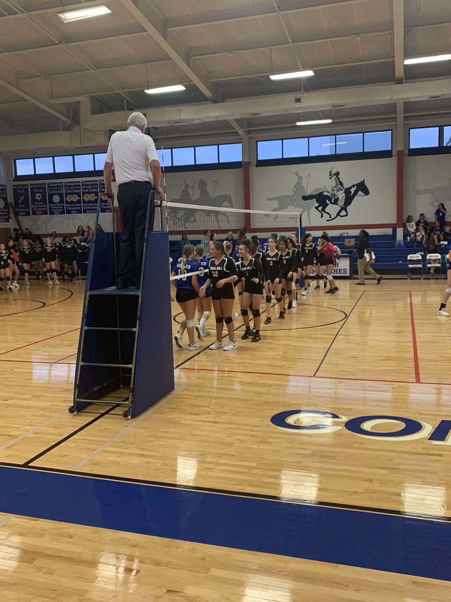 Tking_KMS's tweet photo. The Comanche B team takes a back and forth game 3, 15-10 to beat Fossil Hill. Way to go girls! A-team up next! https://t.co/Qr3fx2G1LA