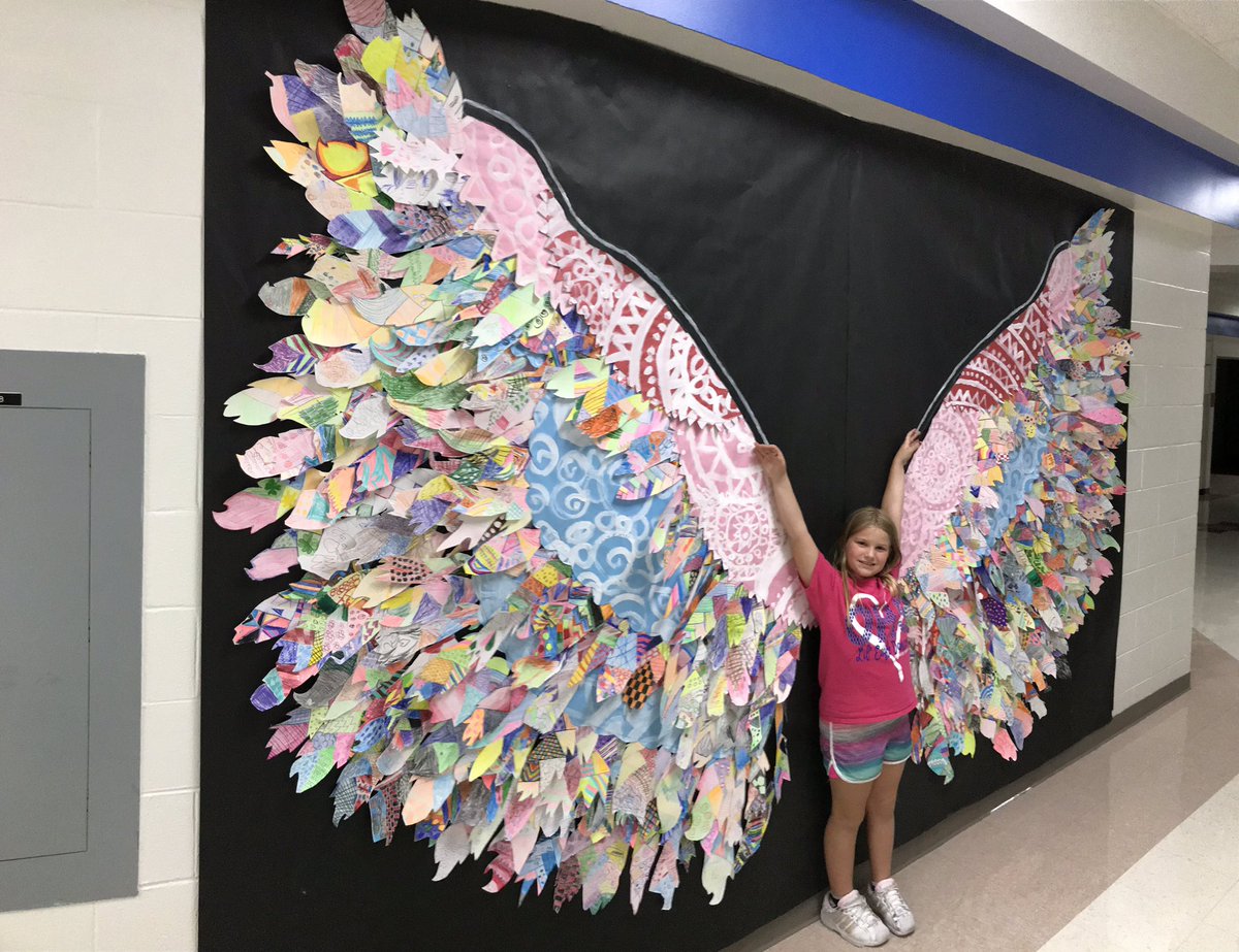 I love the piece of art made by all our students! Thanks to Mr. Wick for creating such an awesome project! #Oeaglepride #BeNumber50 #WhatliftsYou