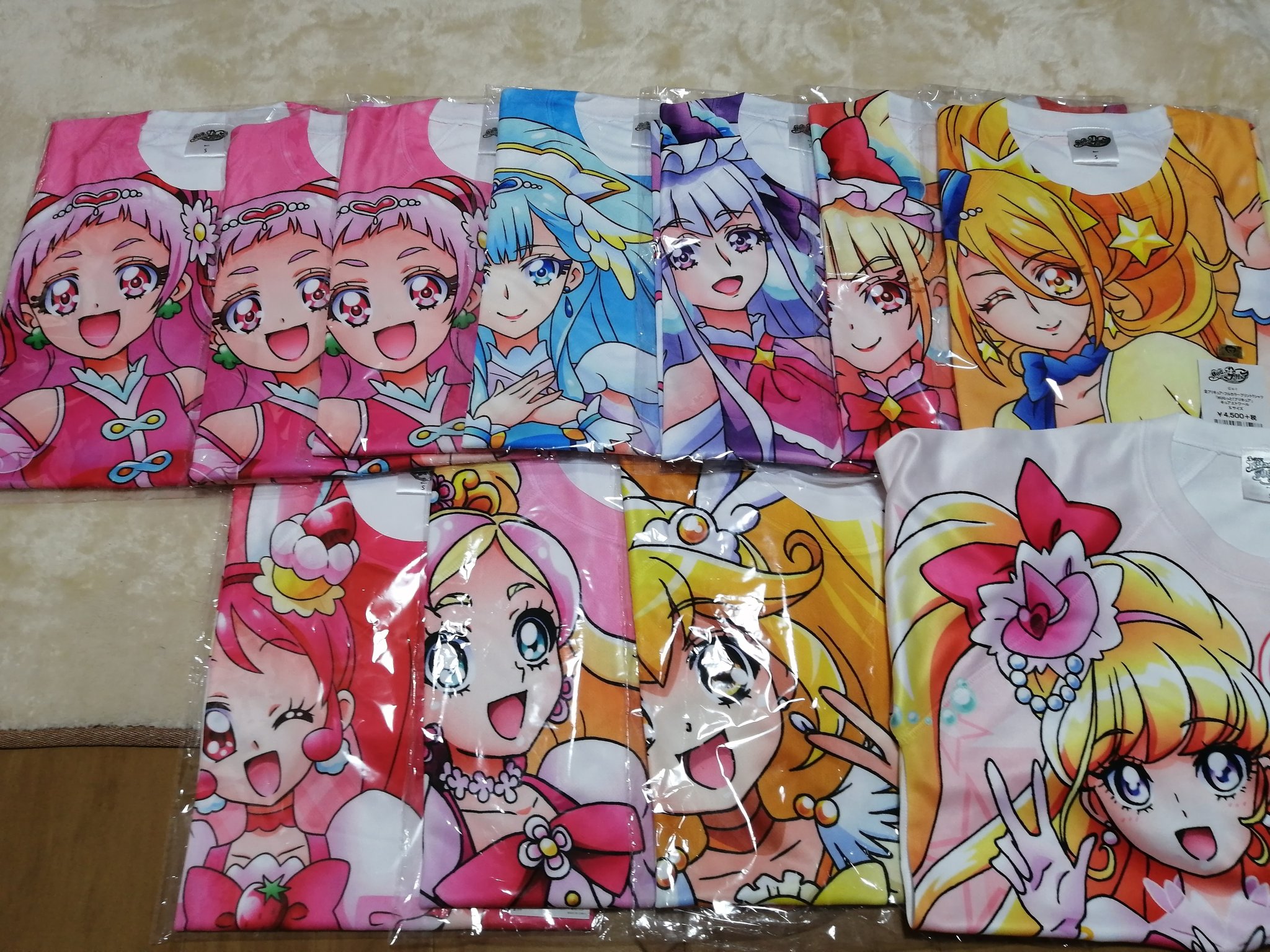 HUGっと プリキュア Tシャツ キュアエール 野乃はな 白 綿 L 東映