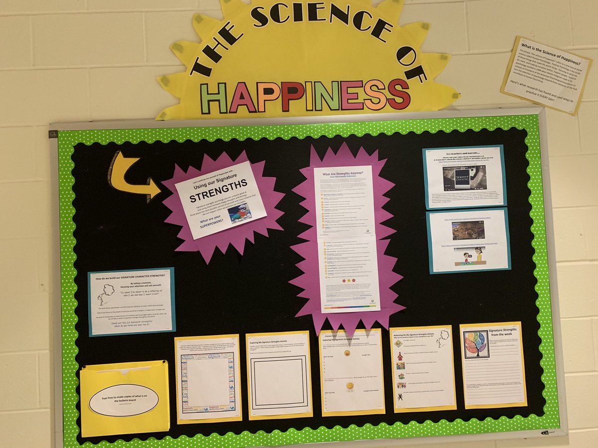MrsAmy_Maher's tweet photo. Identify your Signature Character Strengths! https://t.co/f1s5iPDw7P is a great resource, and you can even take a survey to find out your strengths! Boost your happiness! @MREschool https://t.co/lHHB1pA5vK