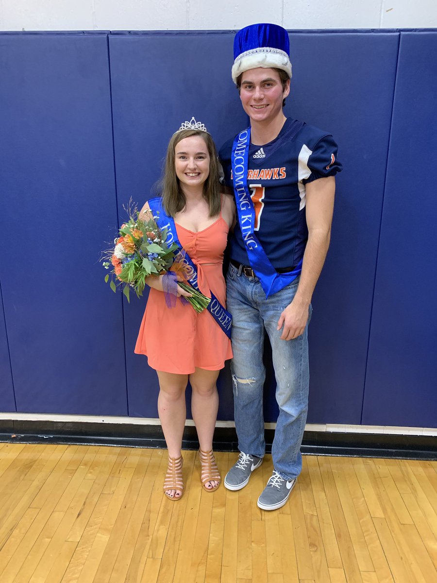 Congratulations to Shannon Shedenhelm and Trinity Schroeder for being this years homecoming king and queen!