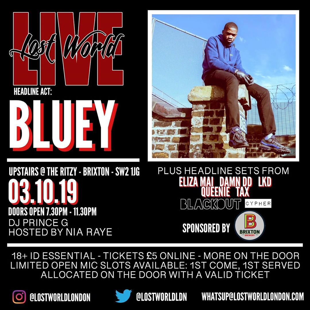 CATCH YOUR BOY <a href="/UpstairsRitzy/">Upstairs At The Ritzy</a> Upstairs @ The Ritzy, Brixton!

THURSDAY 3RD OCTOBER - doors open 7:30pm - 11:30pm

<a href="/LostWorldLDN/">Lost World London 🌍</a> #LostWorldLIVE 

Tickets ticketing.picturehouses.com/Ticketing/visS…