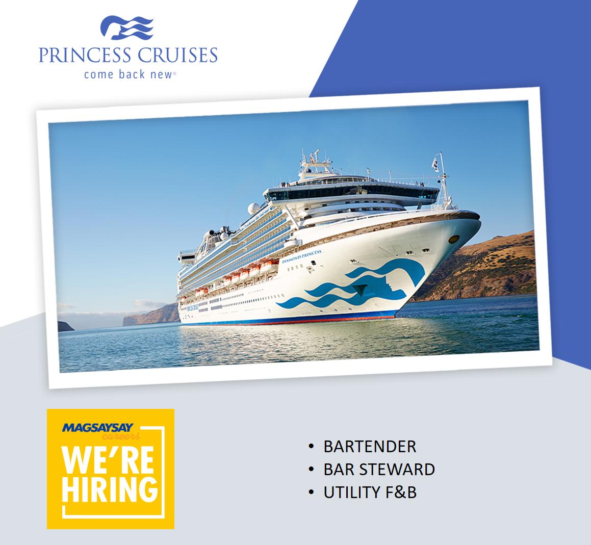 Magsaysay Careers A Twitter Take Your Beverage Skills To The Next Level Apply Now And Be Part Of The Best Cruise Ship For Beverages Princess Cruises To Know More About The Positions