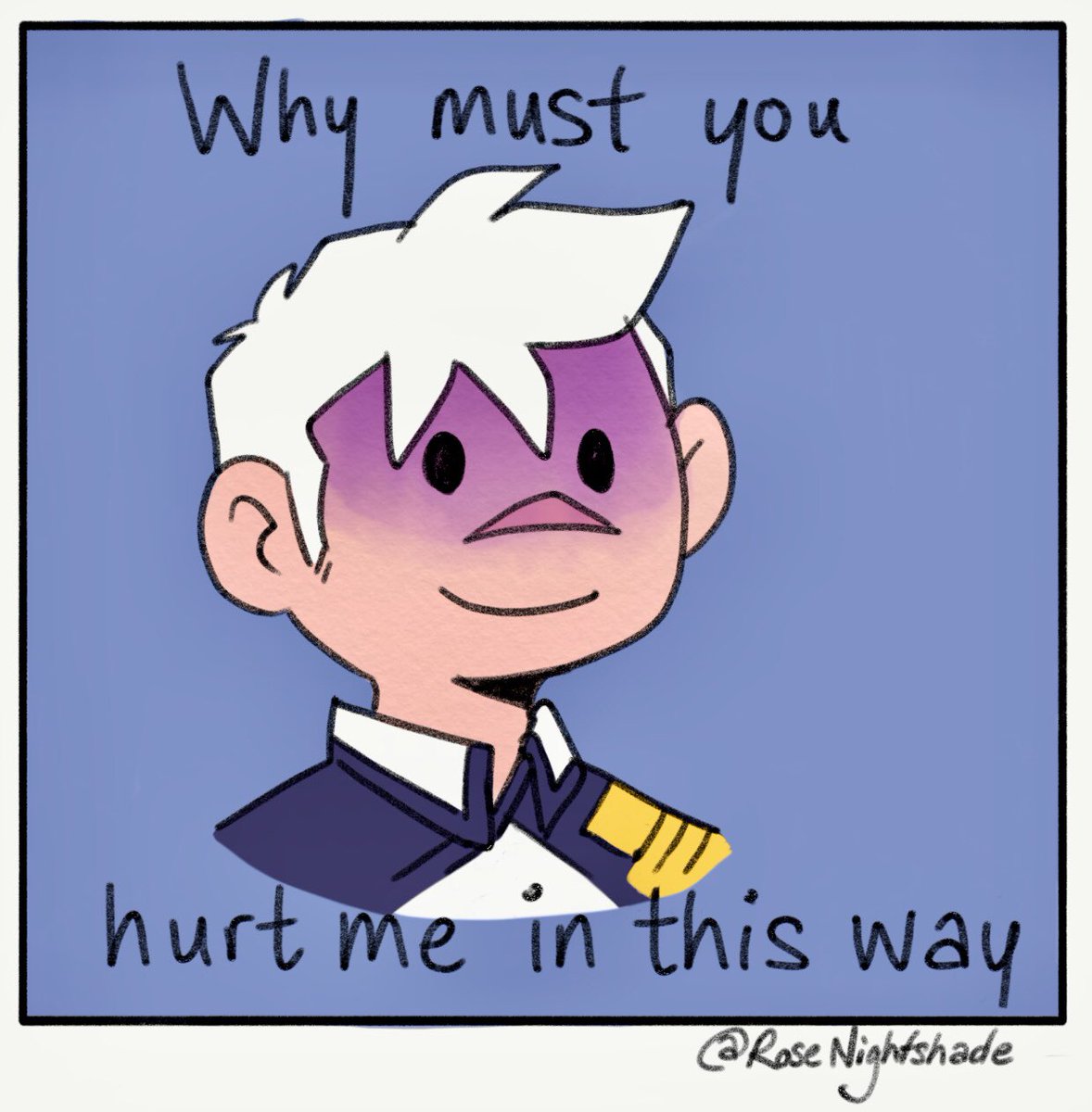 RoseNightshade's tweet photo. Did two versions of this one just because. XD #Shiro #VLDmeme @wineonspace https://t.co/Q8qagCV3Kl