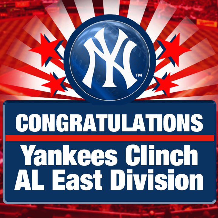 Fox5NY on X: SPORTS ALERT - The New York Yankees have clinched
