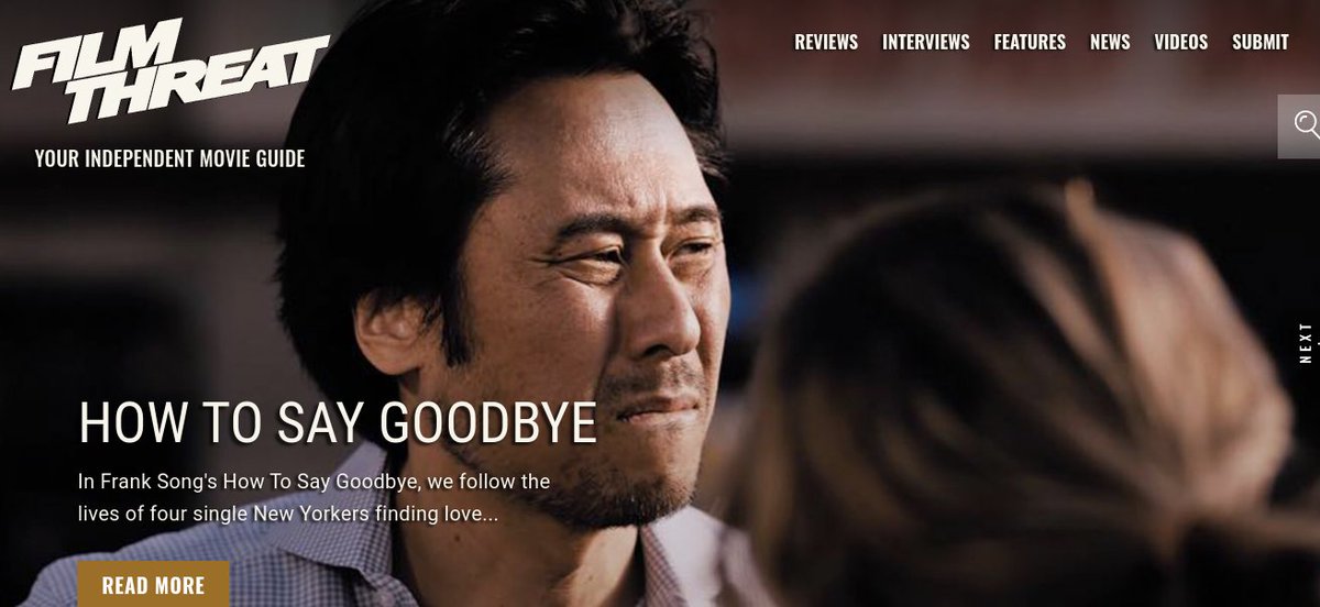 FilmThreat's tweet image. “…the four characters’ stories intertwine in mysterious and romantic ways.” Alan Ng makes a few new friends but must learn How To Say Goodbye.
filmthreat.com/reviews/how-to… #SupportIndieFilm #HowToSayGoodbye #Romance
