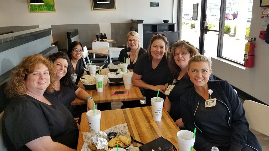 So great to have lunch with these ladies who have treated me like family this clinical rotation. #nationalrehabilitationawarenessweek #PTA #studentlife #graduate2019