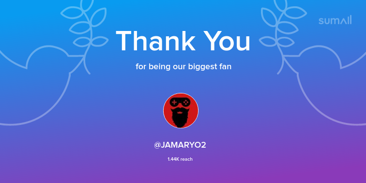 jeyspeed's tweet photo. Our biggest fans this week: JAMARYO2. Thank you! via https://t.co/wT3fJ1KSY3 https://t.co/fIrE0R9CvN