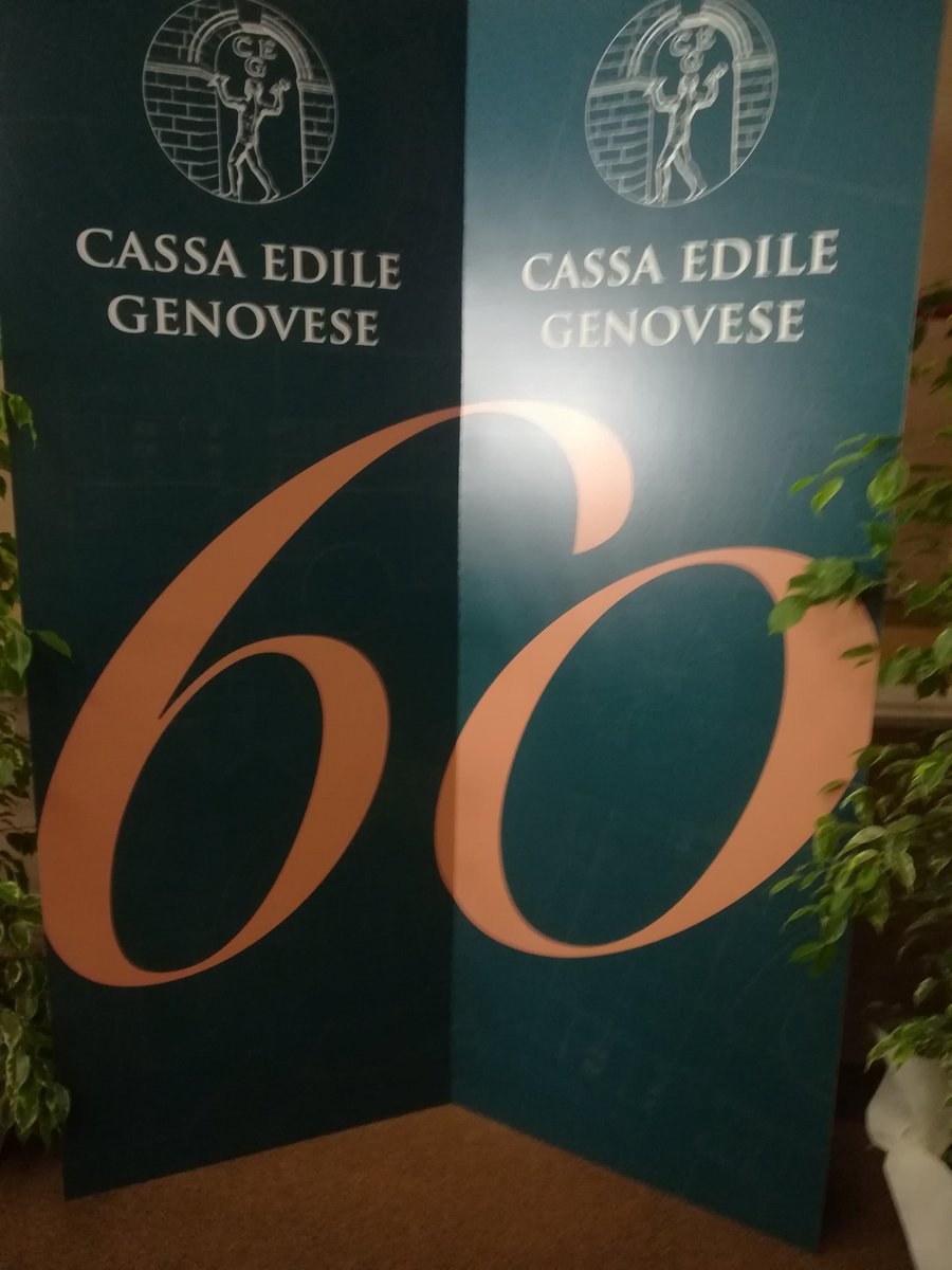 60 anni di #CassaEdileGenovese! Verranno premiate imprese e lavoratori, ANCE Giovani presenti!
