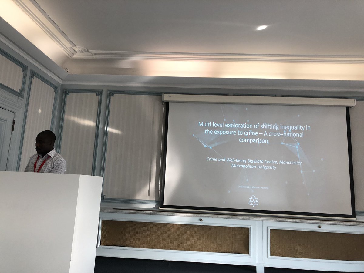 MMU Crime & Well-Being Big Data Centre (@mmu_bdc) on Twitter photo <a href="/AdepejuMonsuru/">Monsuru Adepeju</a> presenting comparative research on inequalities in exposure to crime @crim2019 <a href="/esc_eurocrim/">European Society of Criminology</a> <a href="/U_Inequalities/">Understanding Inequalities project</a> #WG-PLACE <a href="/AdepejuMonsuru/">Monsuru Adepeju</a> presenting comparative research on inequalities in exposure to crime @crim2019 <a href="/esc_eurocrim/">European Society of Criminology</a> <a href="/U_Inequalities/">Understanding Inequalities project</a> #WG-PLACE