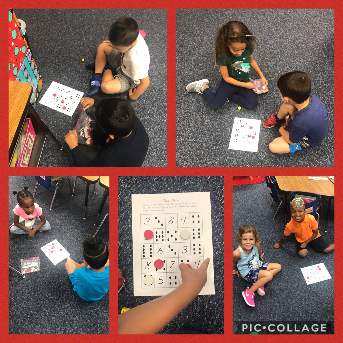 MsHKinderCrew's tweet photo. Not only can we count/make 1 more, we can count/make 2 more too!! ๐โ2๏ธโฃ #mathfun #welovemathgames @LindseyElem https://t.co/ET2OktsE5z