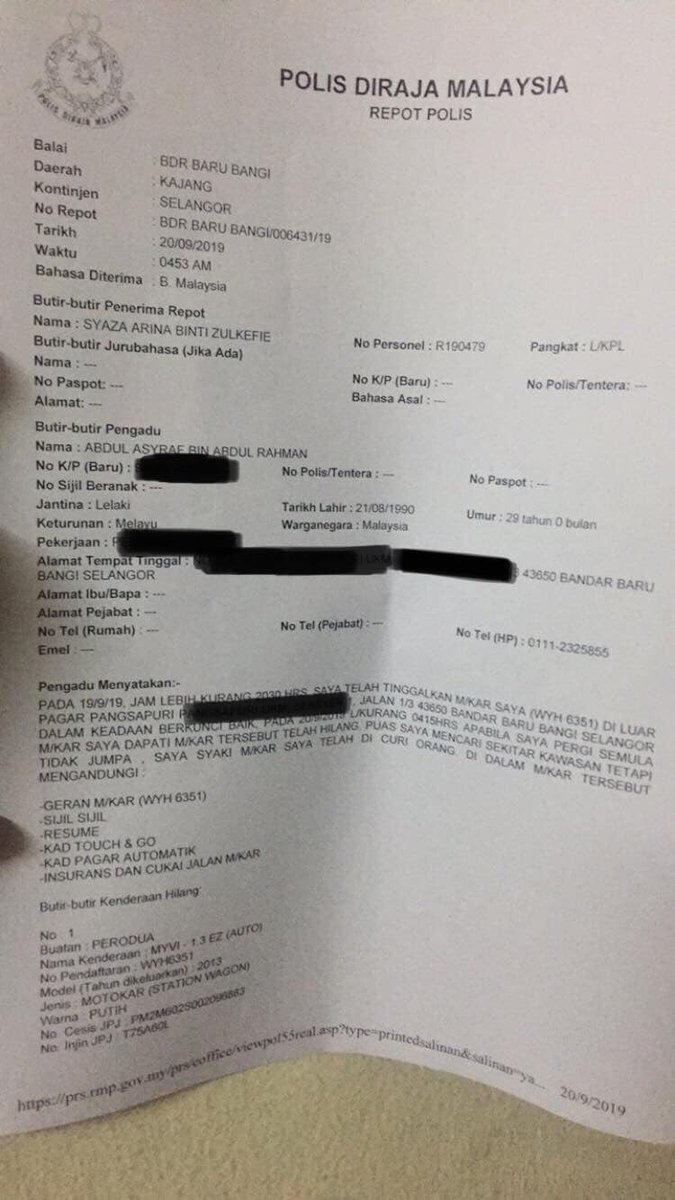 Yana Zayana Twitter à¤µà¤° Mohon Jasa Baik Korang Kalau Nampak Kereta Myvi Wyh 6351 Sekitar Bangi Kajang Mohon Call Sahabat Saya 011 1232 5855 Acap Baru Kena Curi 4am Tadi Lokasi Seksyen 1