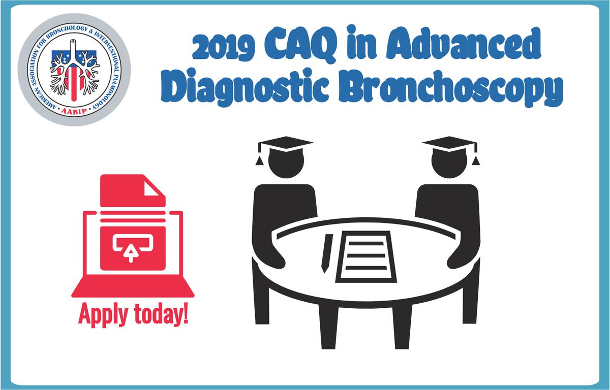 AABIP (@aab_ip) on Twitter photo <a href="/AAB_IP/">AABIP</a> CAQ application submission and completion deadline: Tuesday October 15, 2019 ow.ly/vZBh30pzsW6 <a href="/accpchest/">CHEST</a> <a href="/atscommunity/">American Thoracic Society (ATS)</a> <a href="/WiIP_WomeninIP/">WiIPStrong</a> #Bronchoscopy <a href="/AAB_IP/">AABIP</a> CAQ application submission and completion deadline: Tuesday October 15, 2019 ow.ly/vZBh30pzsW6 <a href="/accpchest/">CHEST</a> <a href="/atscommunity/">American Thoracic Society (ATS)</a> <a href="/WiIP_WomeninIP/">WiIPStrong</a> #Bronchoscopy